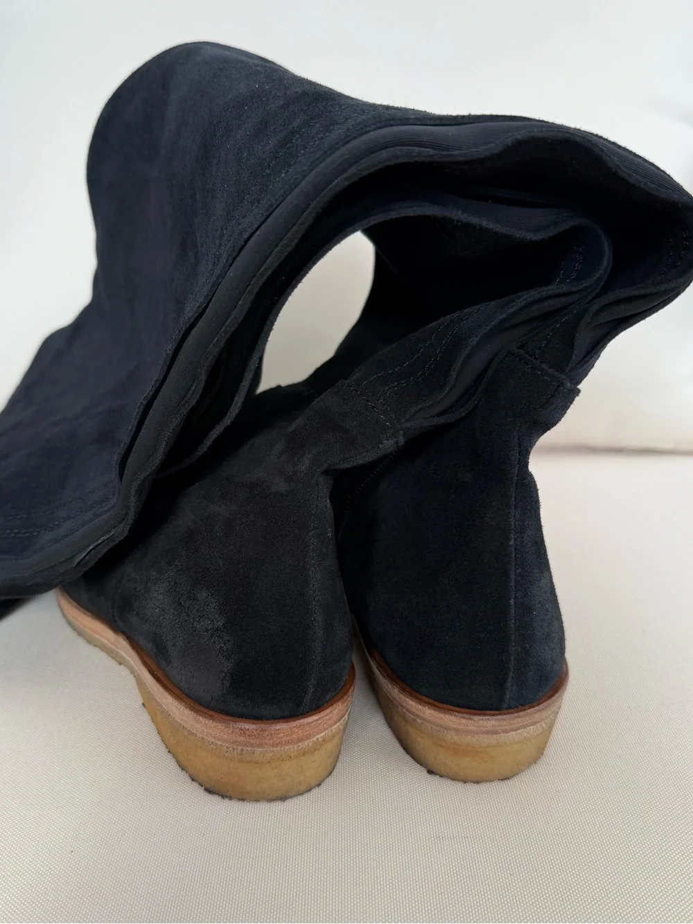 Free People Banks Over-The-Knee black suede Boots
